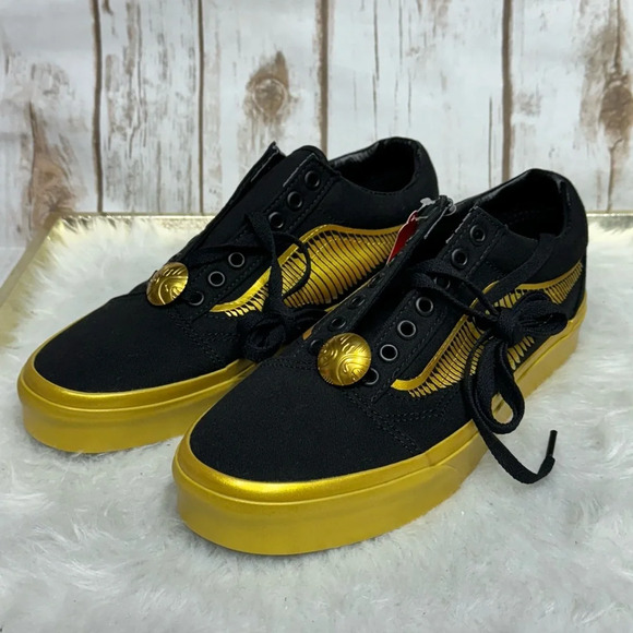 Harry Potter Golden Snitch  x VANS Old Skool Sneakers NEW - Picture 4 of 13